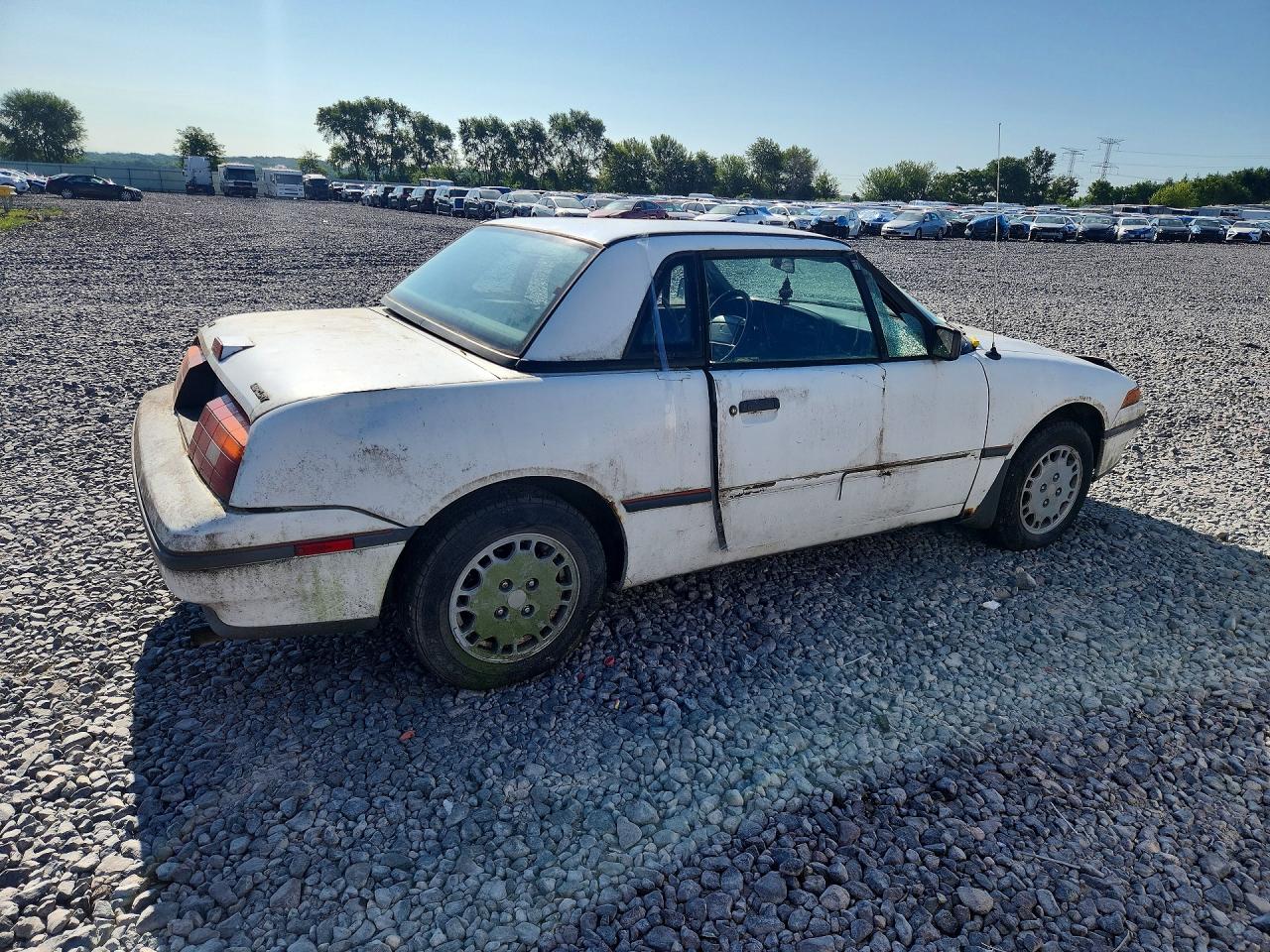 1991 Mercury Capri White vin: 6MPCT01Z4M8603034