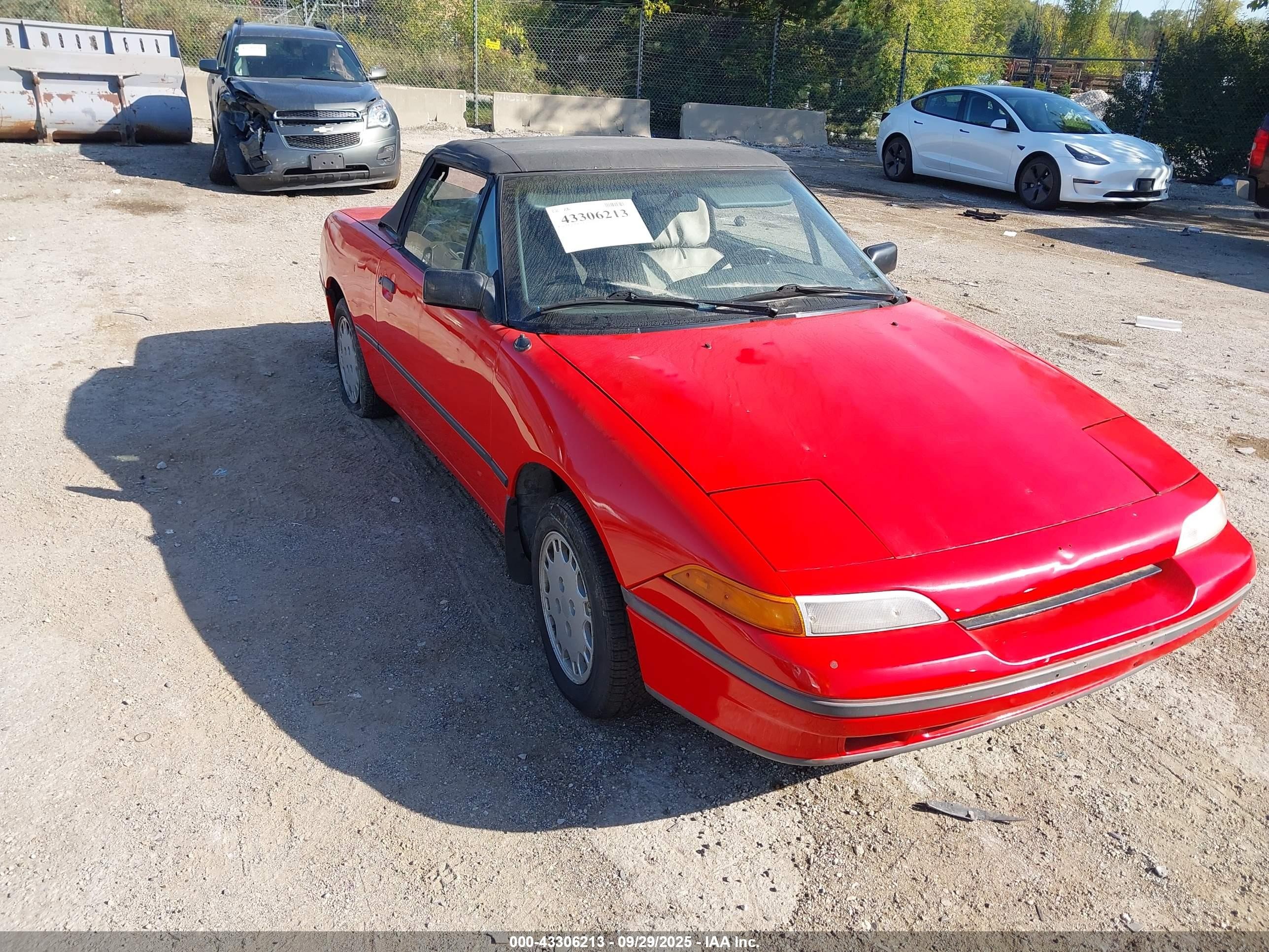 1991 Mercury Capri   Red vin: 6MPCT01Z4M8626667