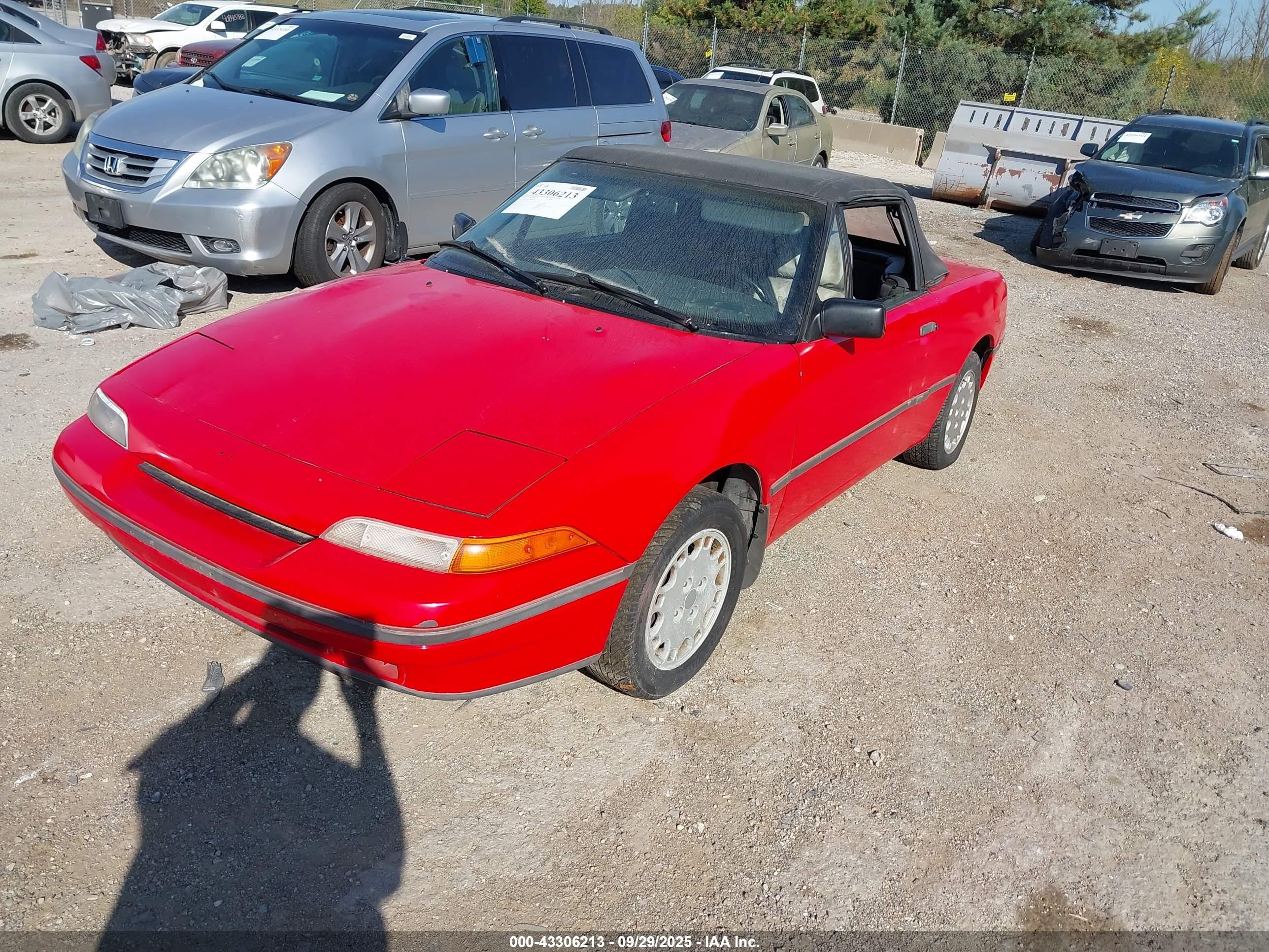 1991 Mercury Capri   Красный vin: 6MPCT01Z4M8626667