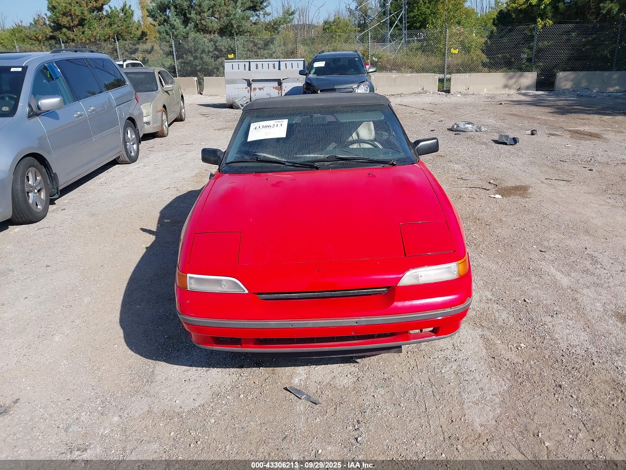 1991 Mercury Capri   Красный vin: 6MPCT01Z4M8626667