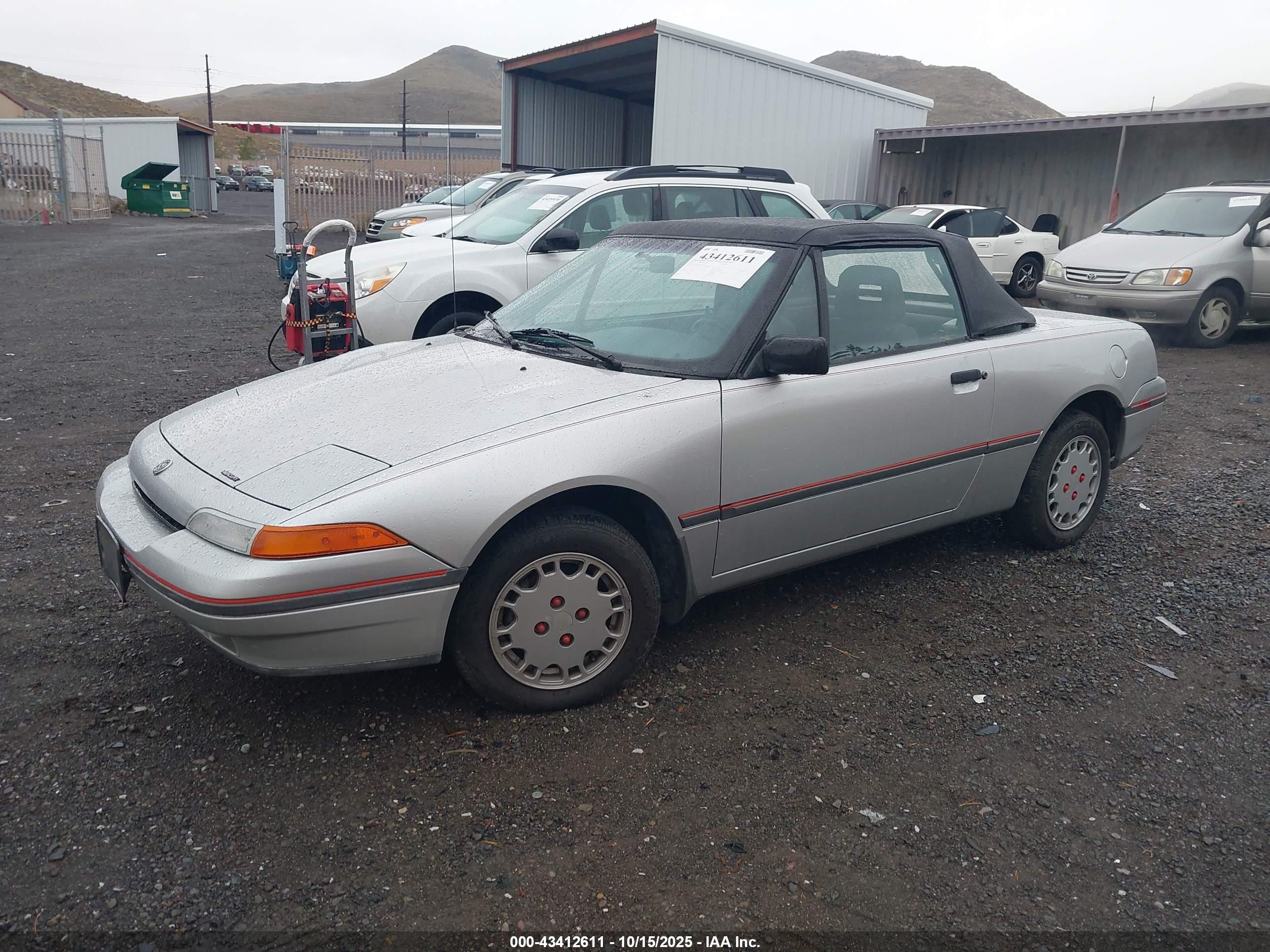 1991 Mercury Capri   Silver vin: 6MPCT01Z9M8615177