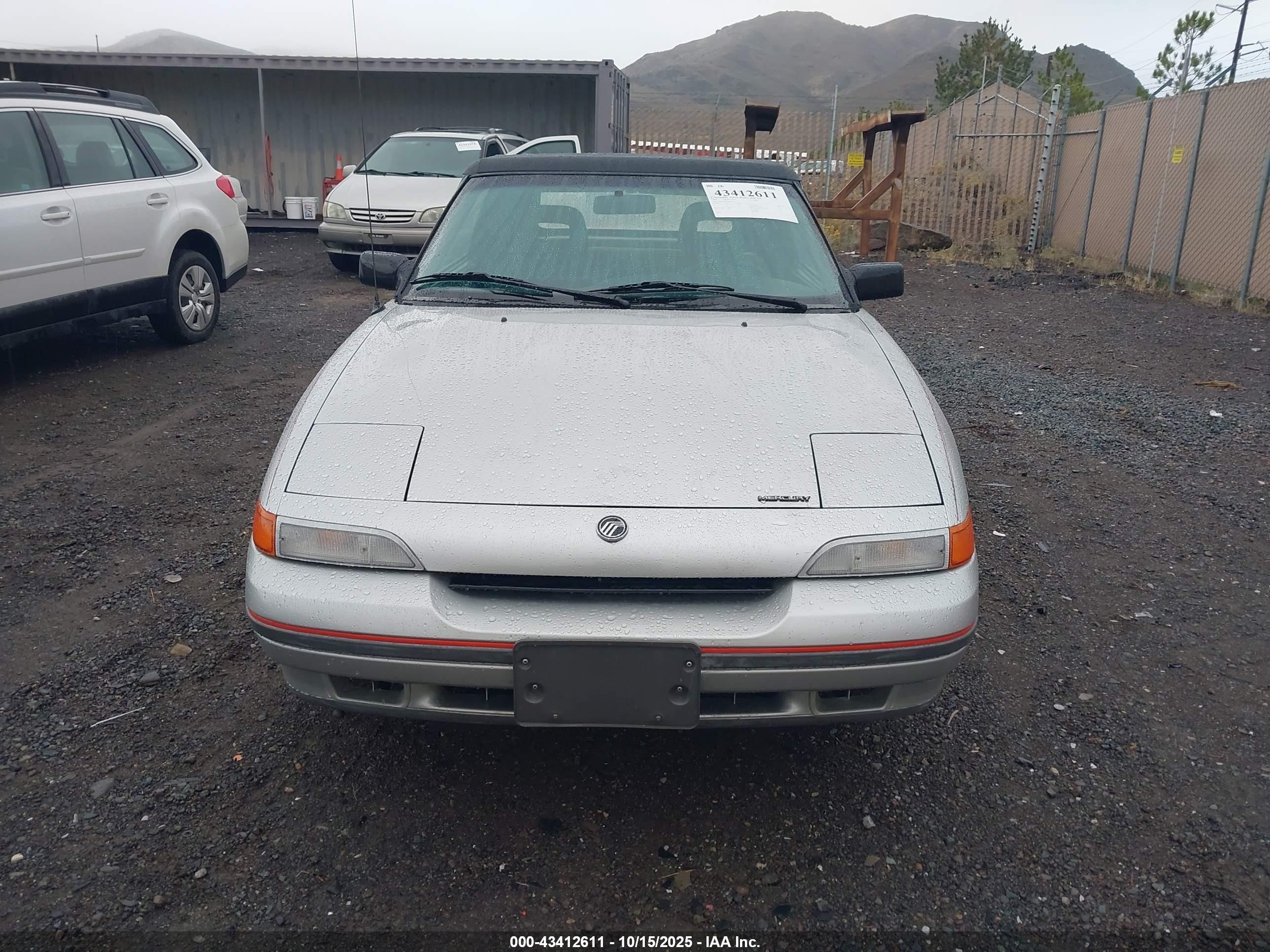 1991 Mercury Capri   Silver vin: 6MPCT01Z9M8615177