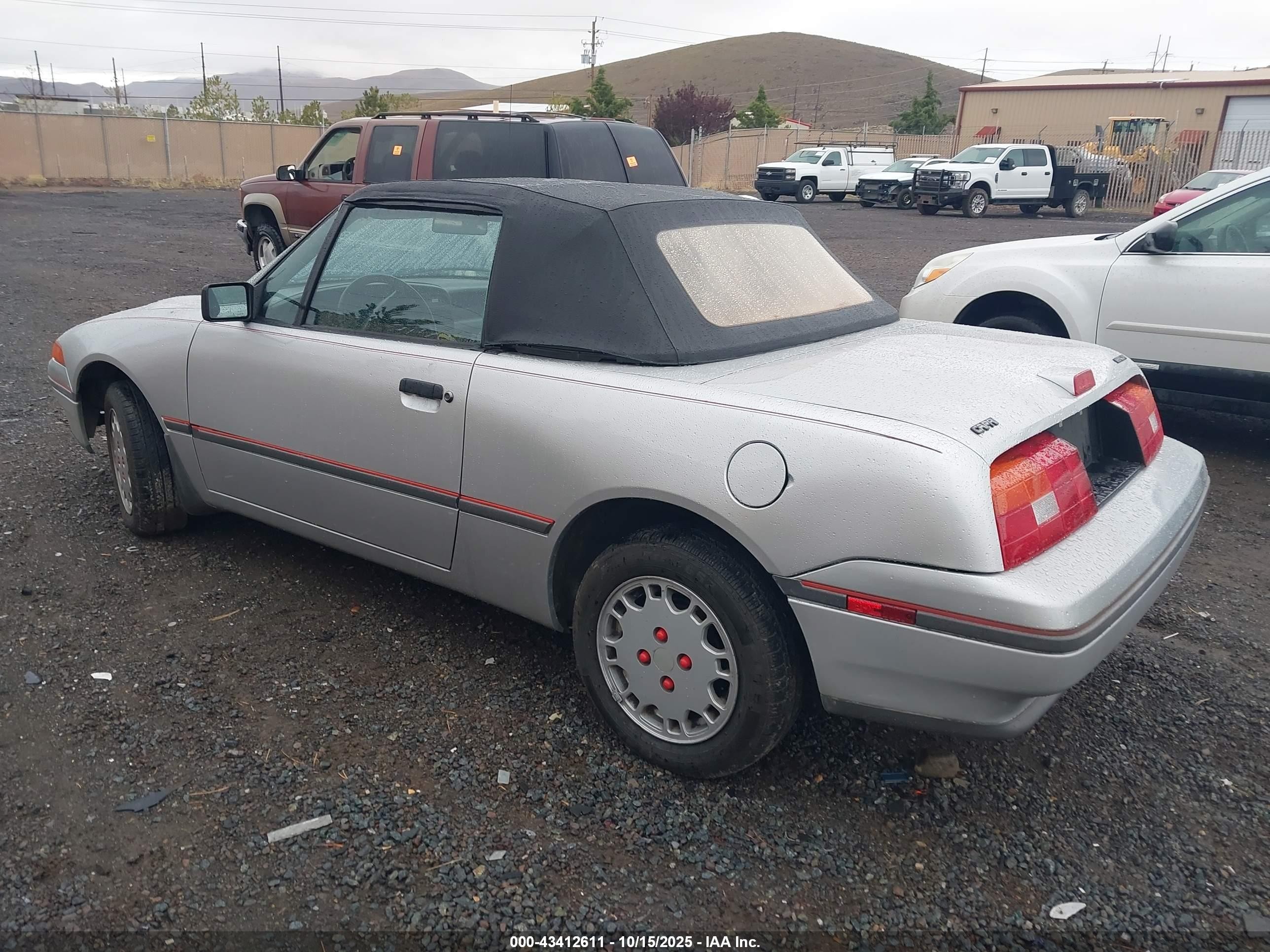 1991 Mercury Capri   Silver vin: 6MPCT01Z9M8615177