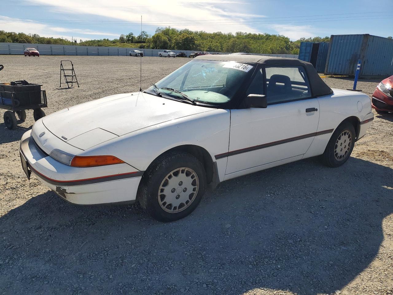 1991 Mercury Capri White vin: 6MPCT01ZXM8622767