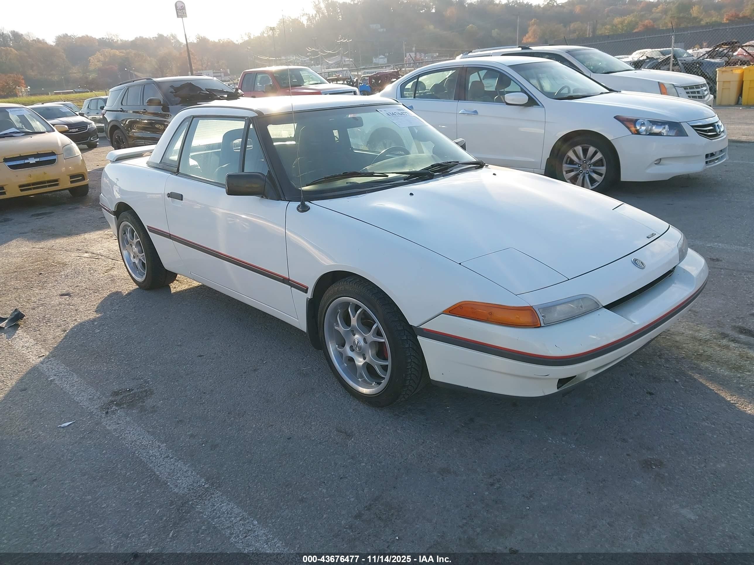 1991 Mercury Capri Xr2 White vin: 6MPCT0363M8626081