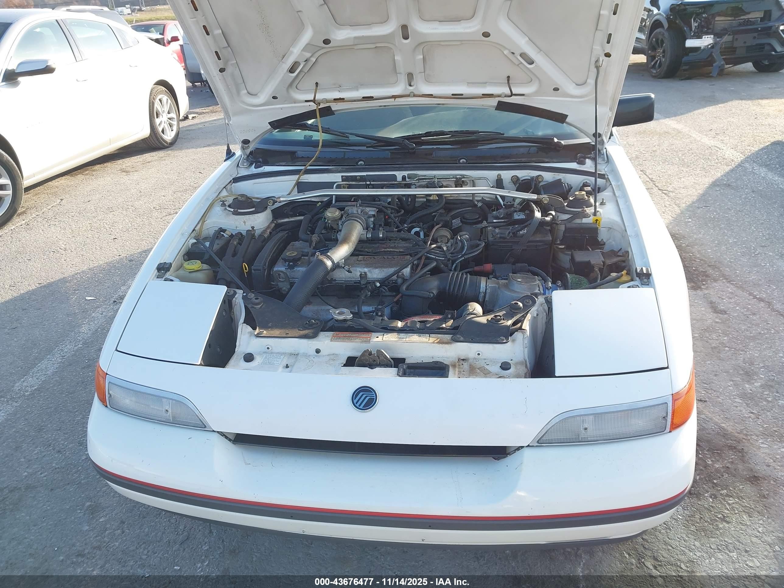1991 Mercury Capri Xr2 White vin: 6MPCT0363M8626081
