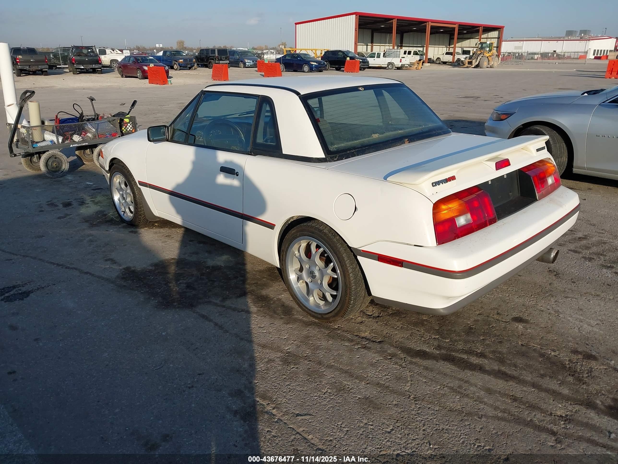 1991 Mercury Capri Xr2 White vin: 6MPCT0363M8626081