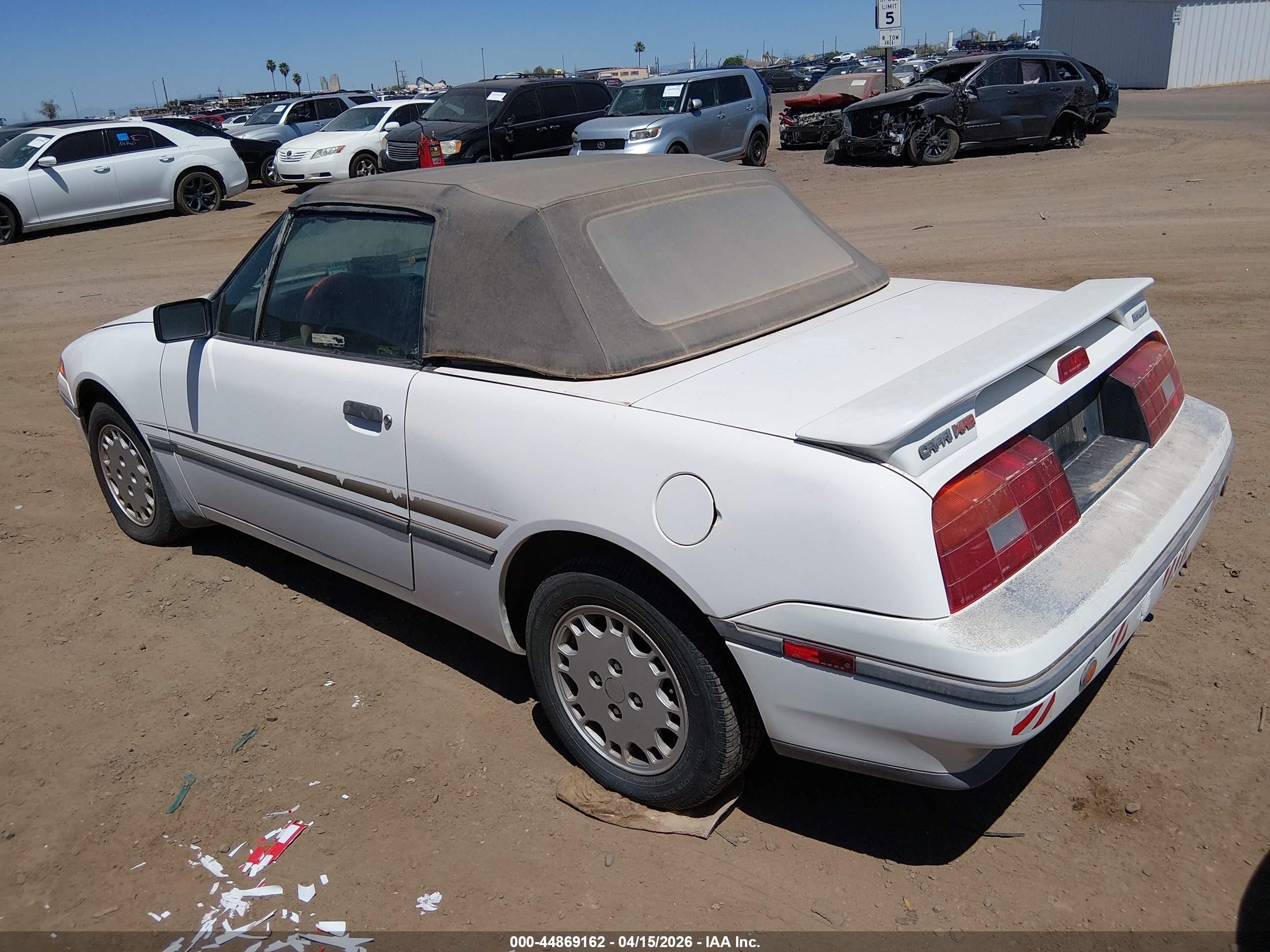 1991 Mercury Capri Xr2 White vin: 6MPCT0364M8634318