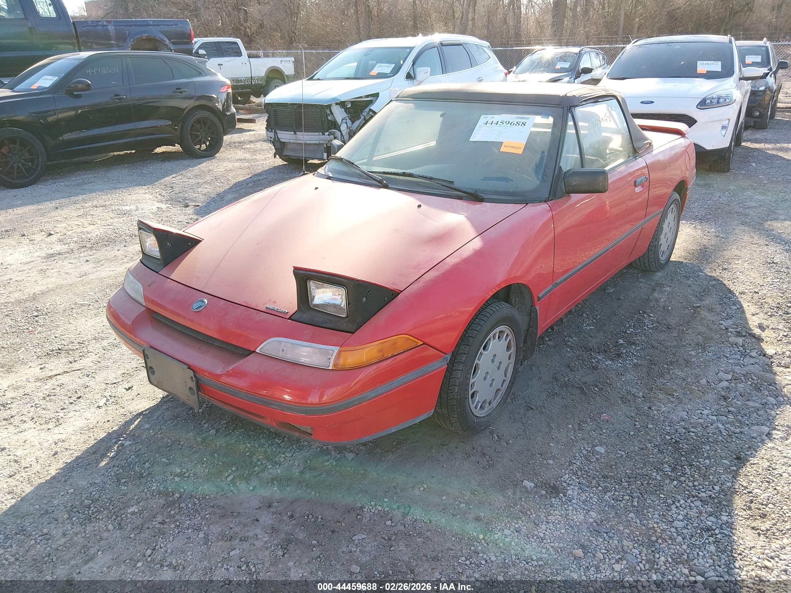 1991 Mercury Capri Xr2 Красный vin: 6MPCT0366M8619142