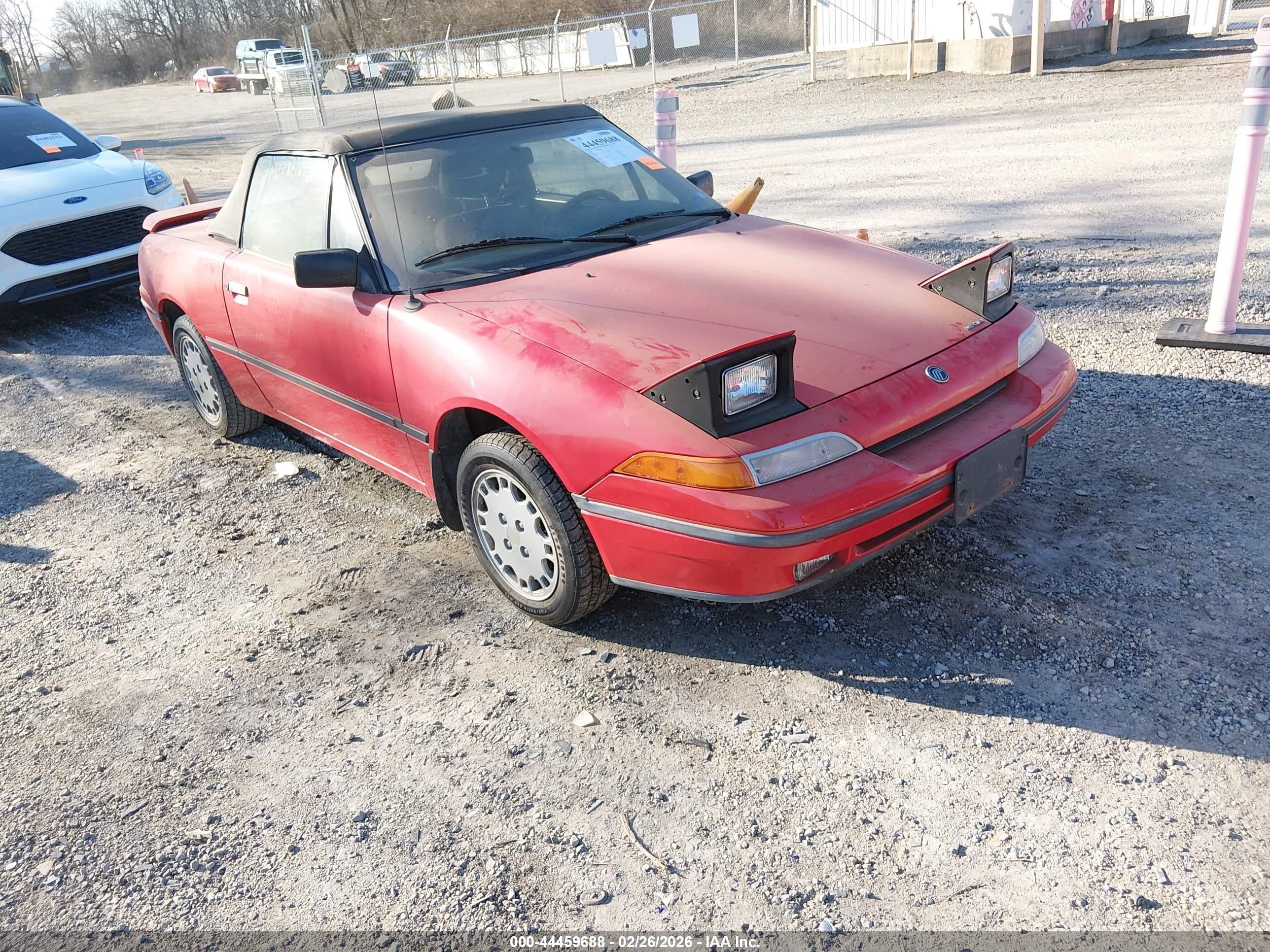 1991 Mercury Capri Xr2 Red vin: 6MPCT0366M8619142