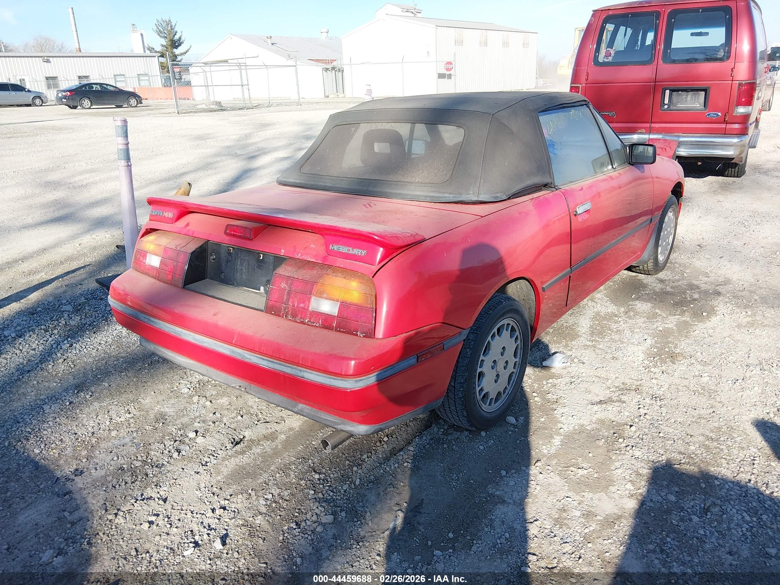 1991 Mercury Capri Xr2 Красный vin: 6MPCT0366M8619142