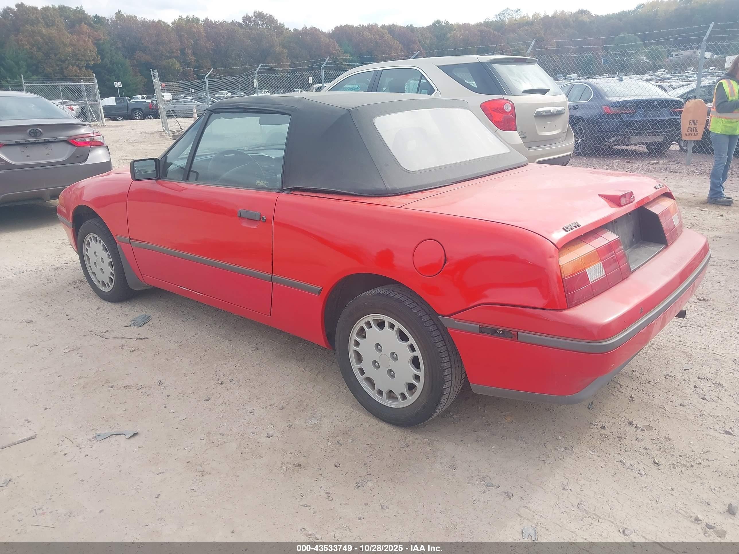 1991 Mercury Capri   Red vin: 6MPCTO1Z6M8624547