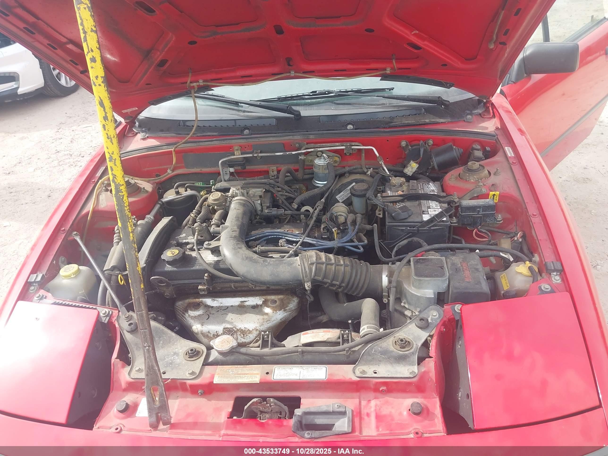 1991 Mercury Capri   Red vin: 6MPCTO1Z6M8624547