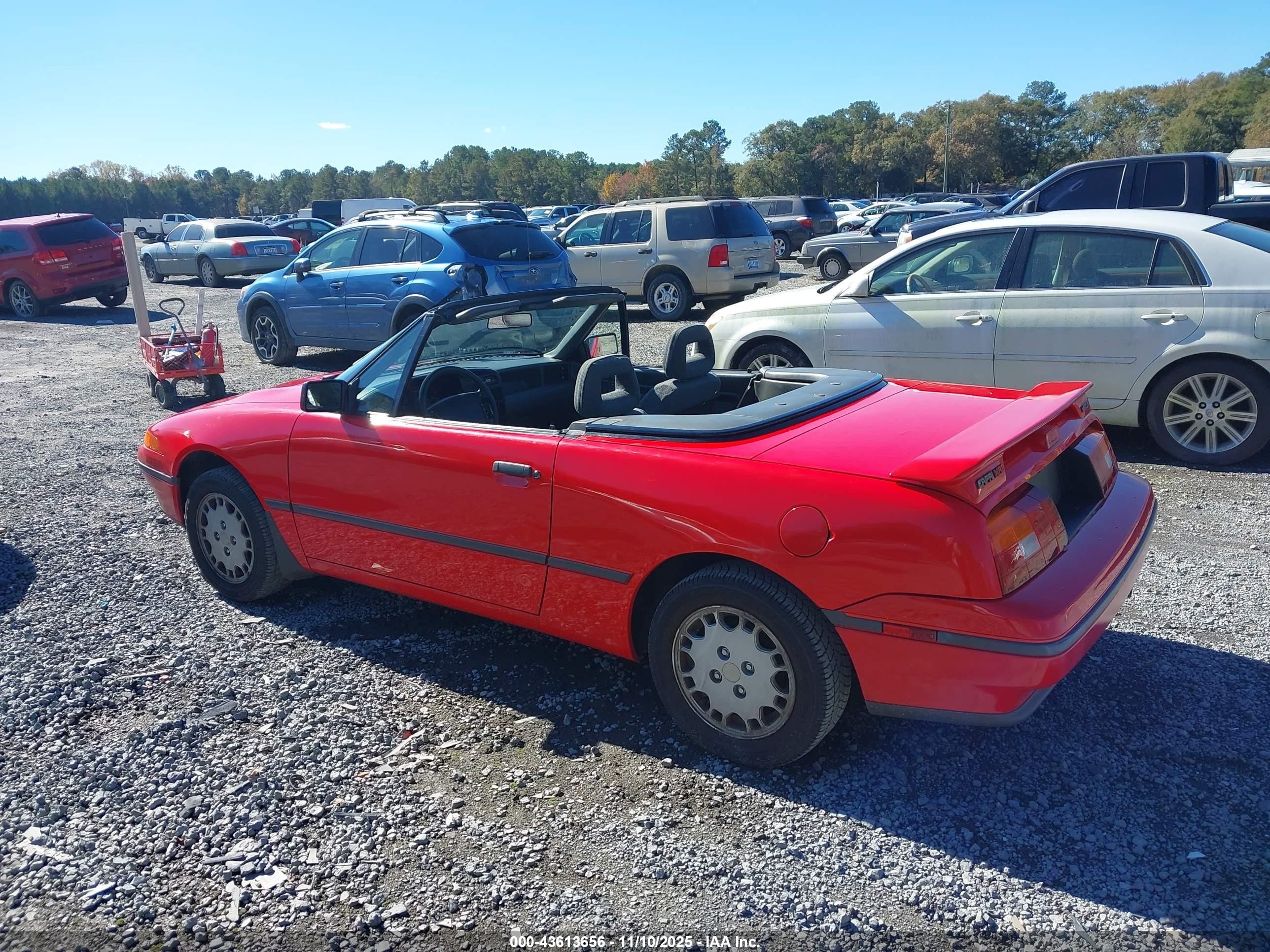 1991 Mercury Capri Xr2   Red vin: 6MPTC0369M8605834