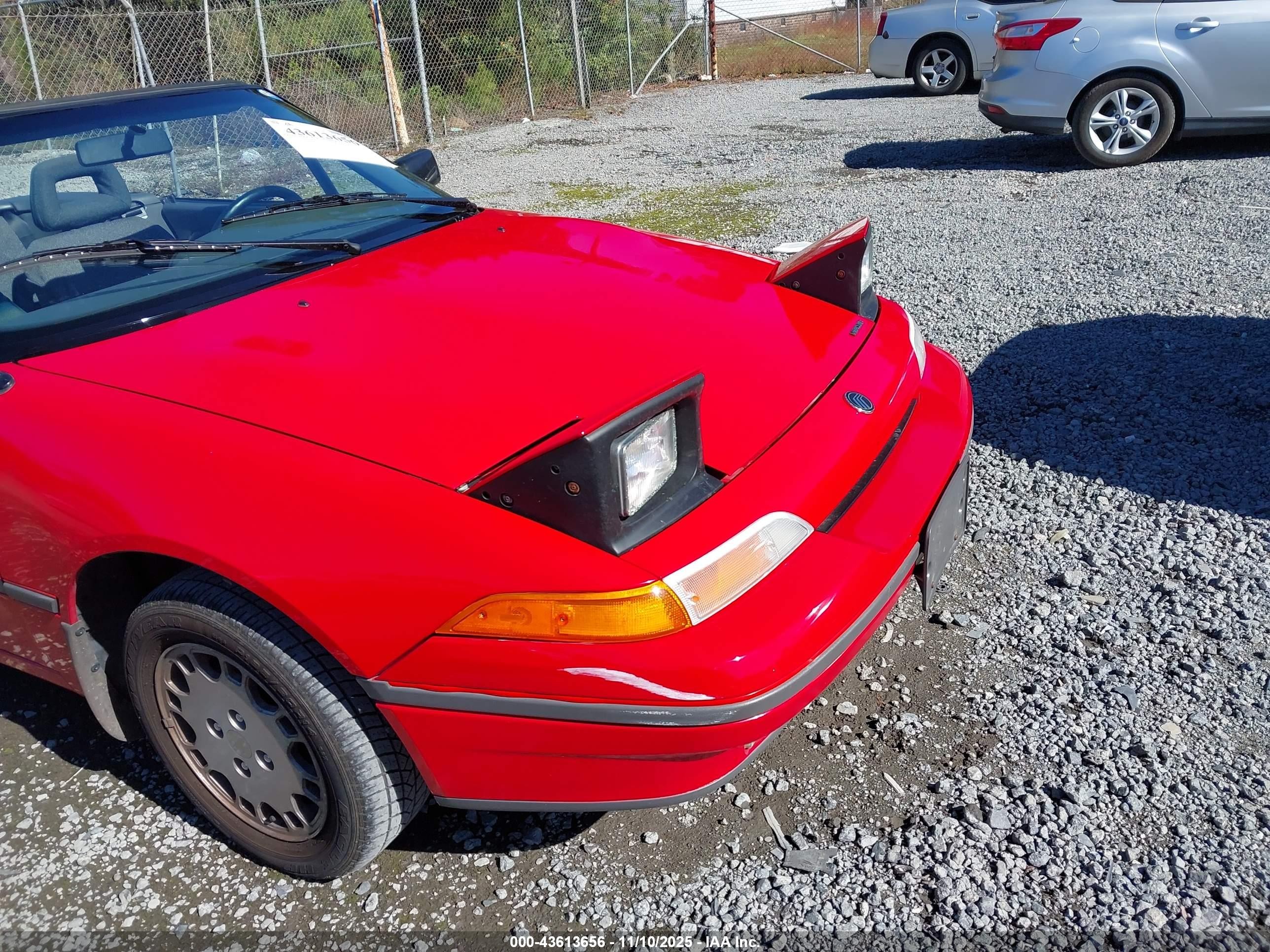 1991 Mercury Capri Xr2   Red vin: 6MPTC0369M8605834