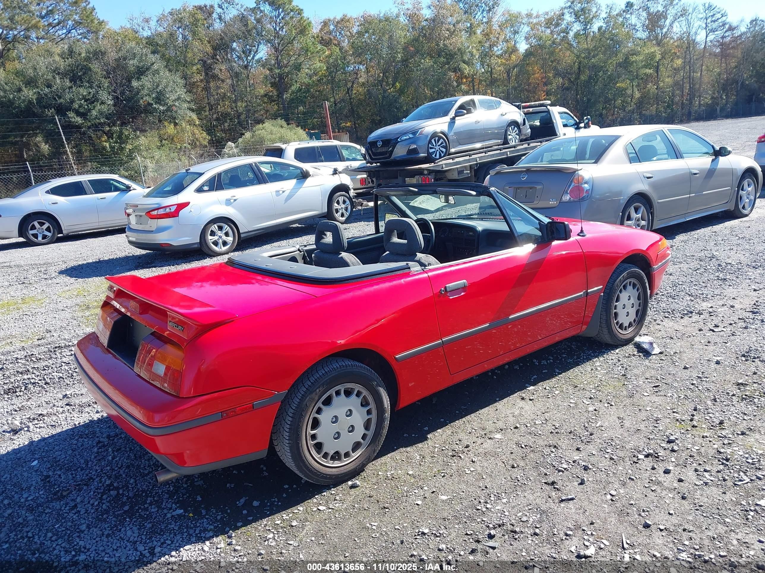 1991 Mercury Capri Xr2   Red vin: 6MPTC0369M8605834