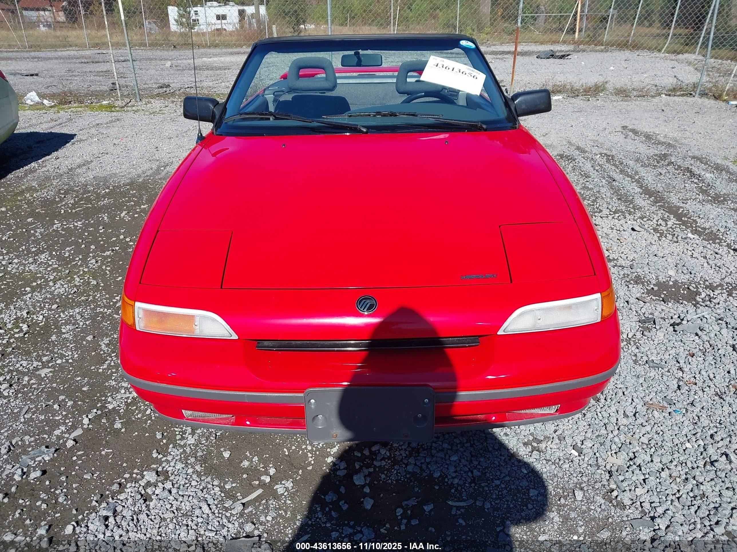 1991 Mercury Capri Xr2   Red vin: 6MPTC0369M8605834