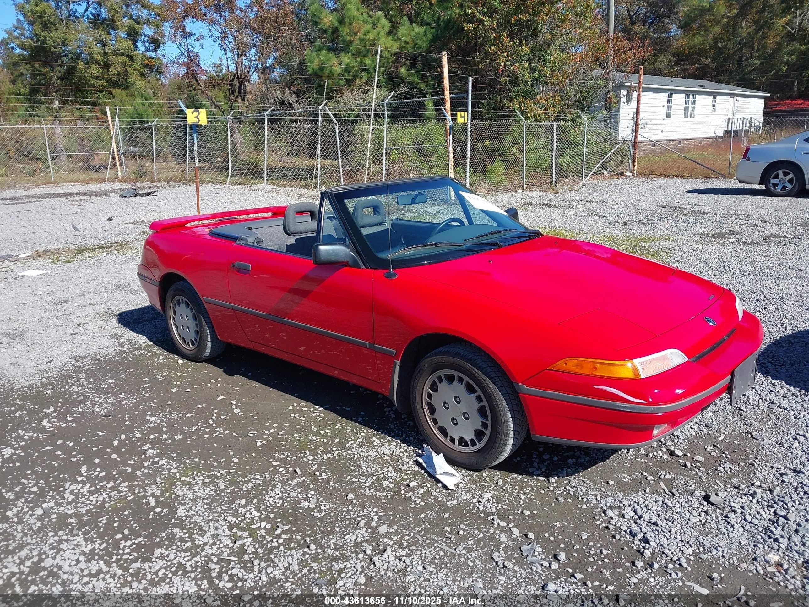 1991 Mercury Capri Xr2   Красный vin: 6MPTC0369M8605834