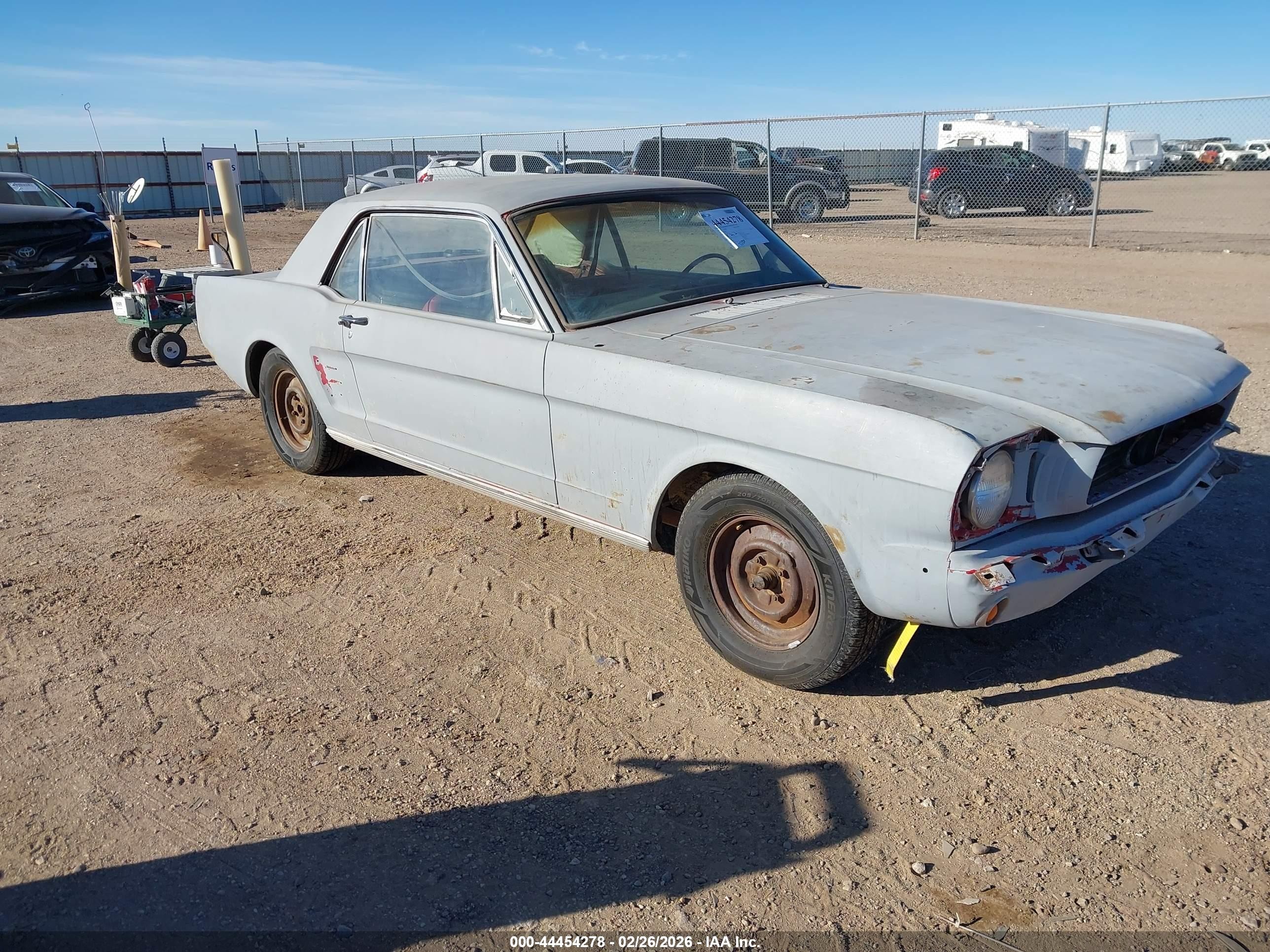 1966 Ford Mustang   Gray vin: 6R07T107455      