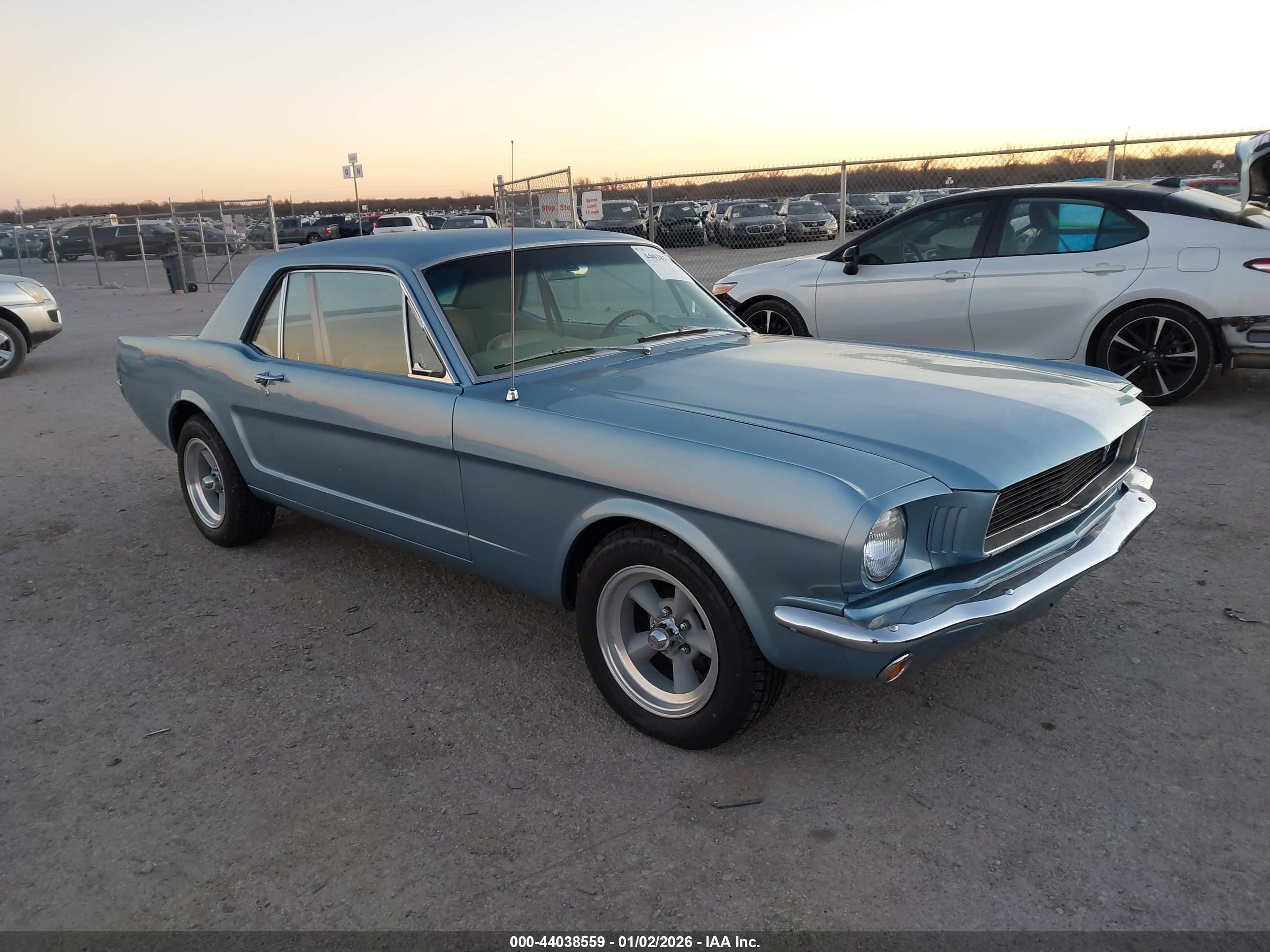 1966 Ford Mustang   Light Blue vin: 6R07T165478      