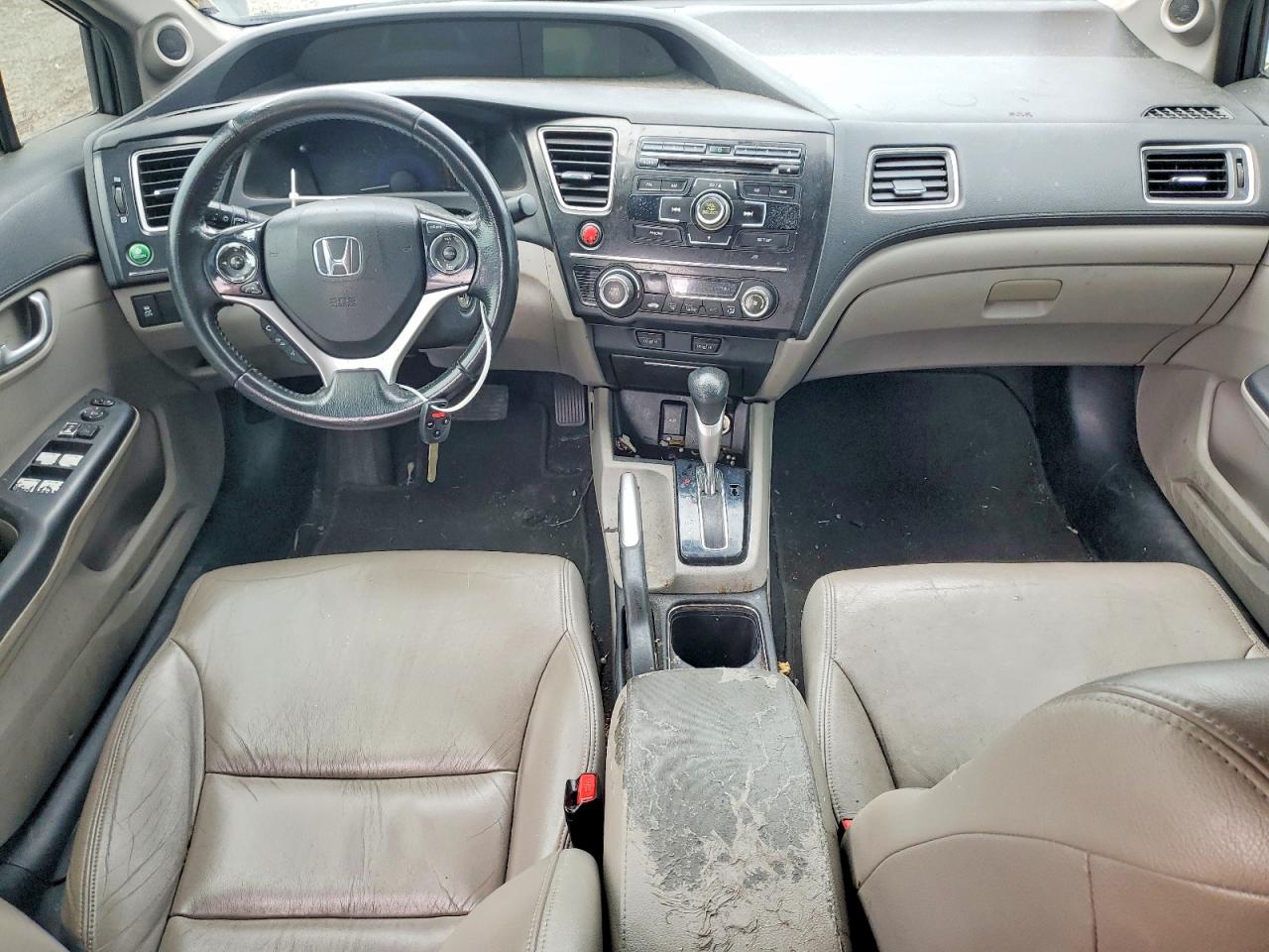 2013 Honda Civic Exl Gray vin: 19XFB2F99DE213547