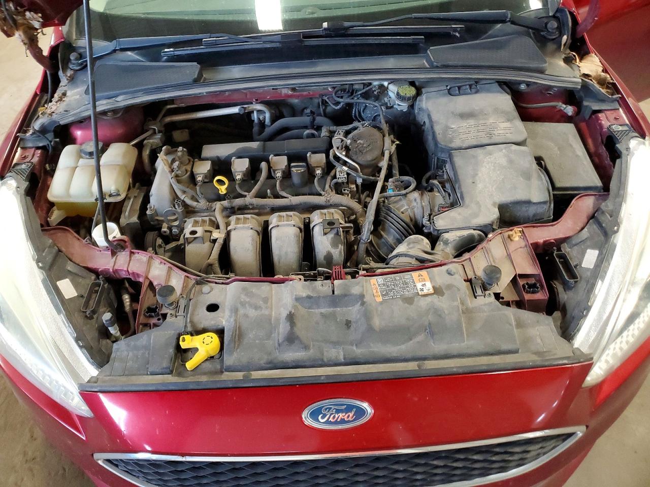 2015 Ford Focus Se Red vin: 1FADP3F20FL338843