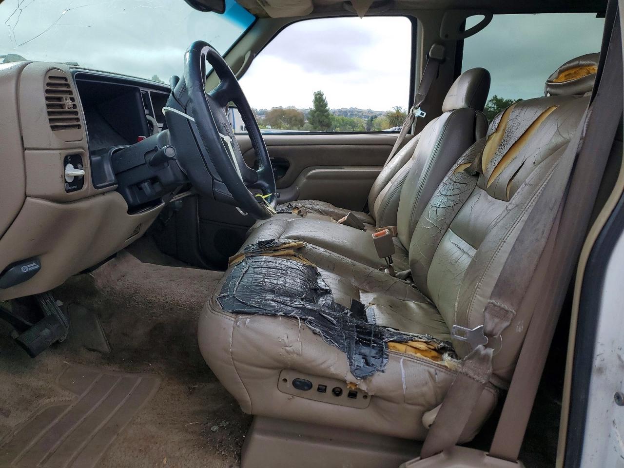 1997 Gmc Yukon White vin: 1GKEK13RXVJ715096