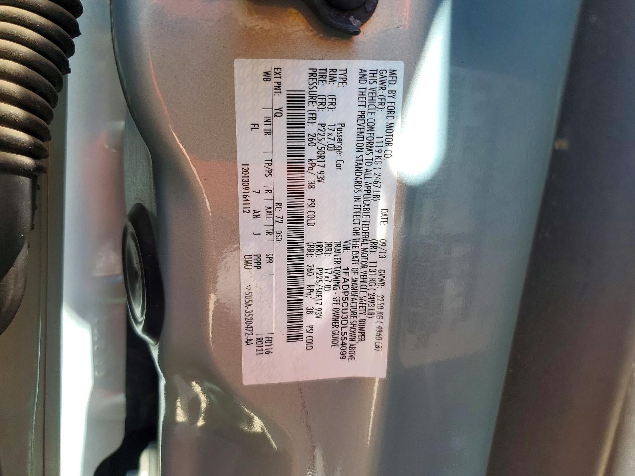 2013 Ford C-max Premium Синий vin: 1FADP5CU3DL554099