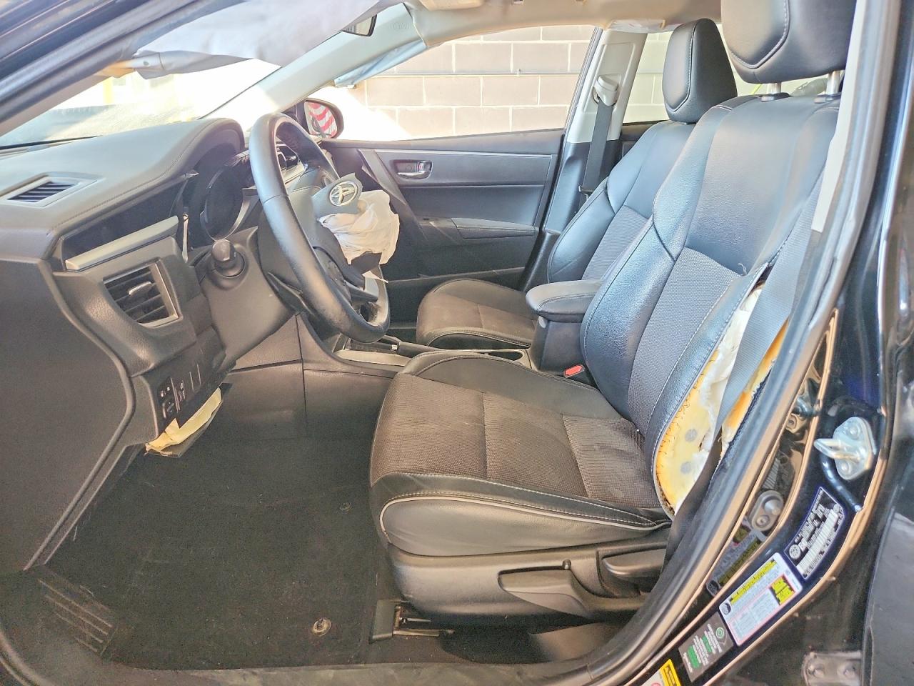 2015 Toyota Corolla L Black vin: 2T1BURHE3FC387983