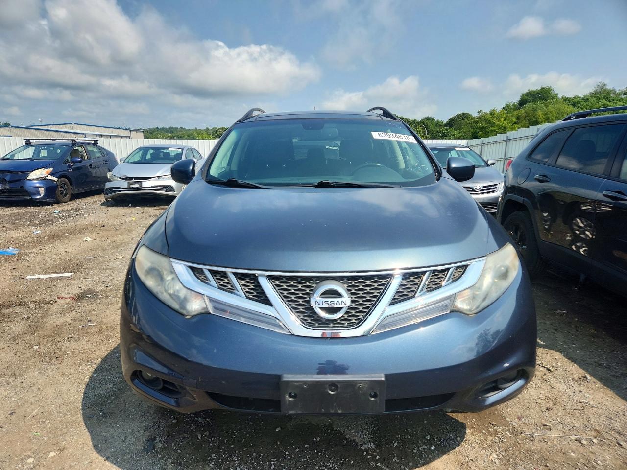 2014 Nissan Murano Sl Blue vin: JN8AZ1MWXEW508371
