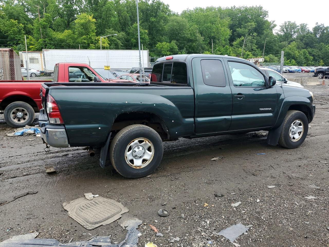 2011 Toyota Tacoma Access Cab Green vin: 5TFUX4EN9BX004731