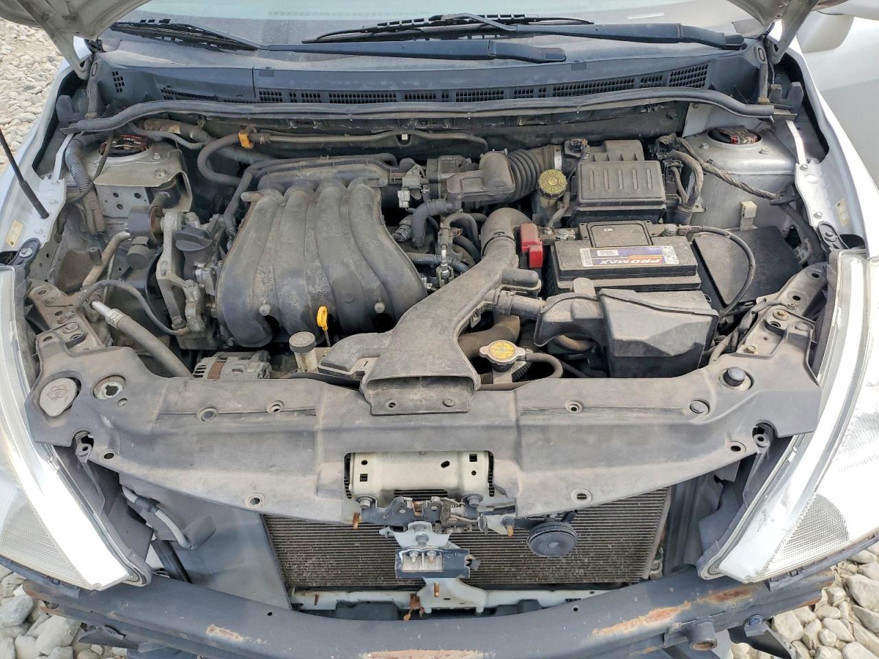 2012 Nissan Versa 1.8 S Silver vin: 3N1BC1CPXCK221409