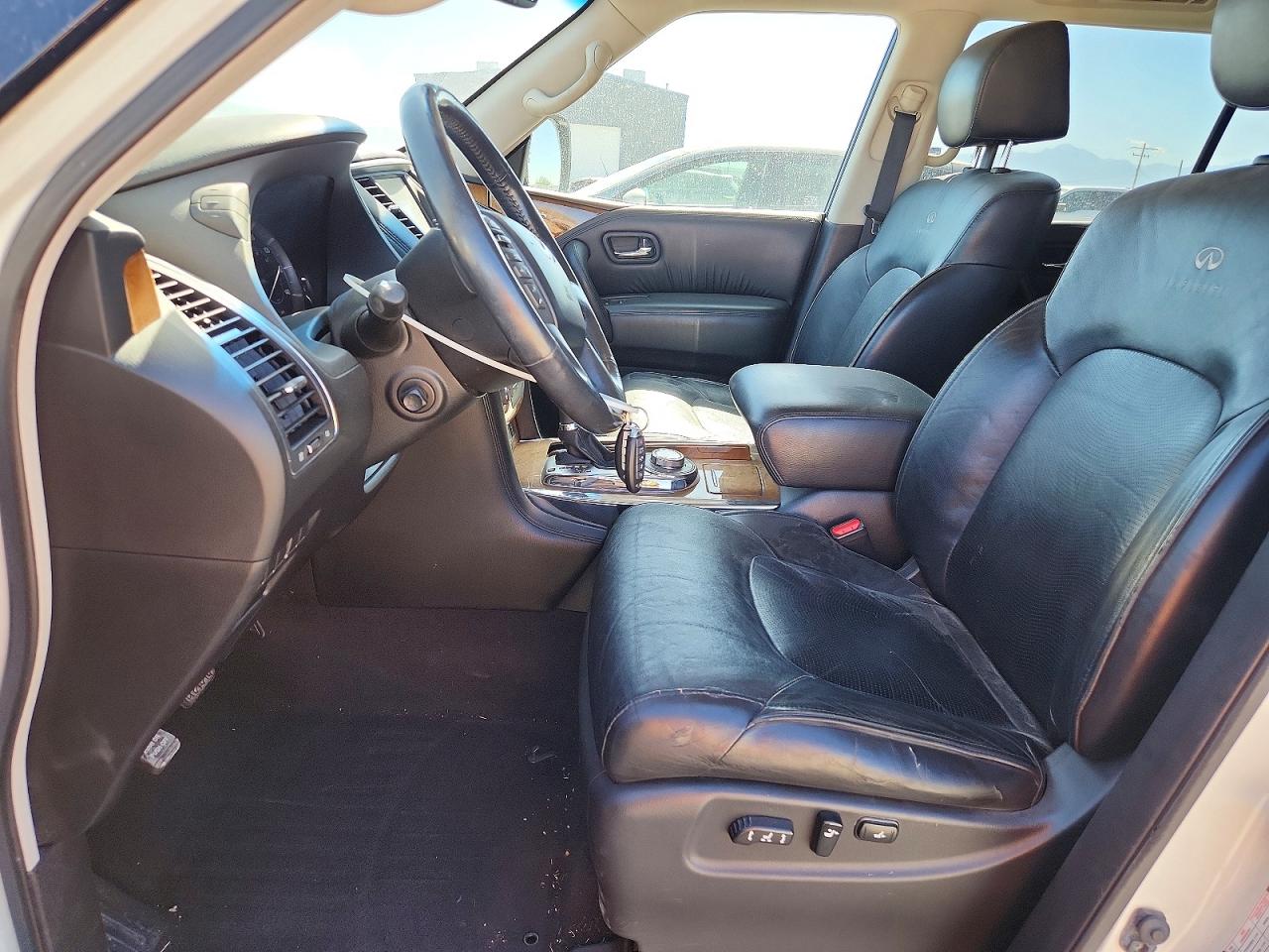 2014 Infiniti Qx80 Base White vin: JN8AZ2NE7E9067986