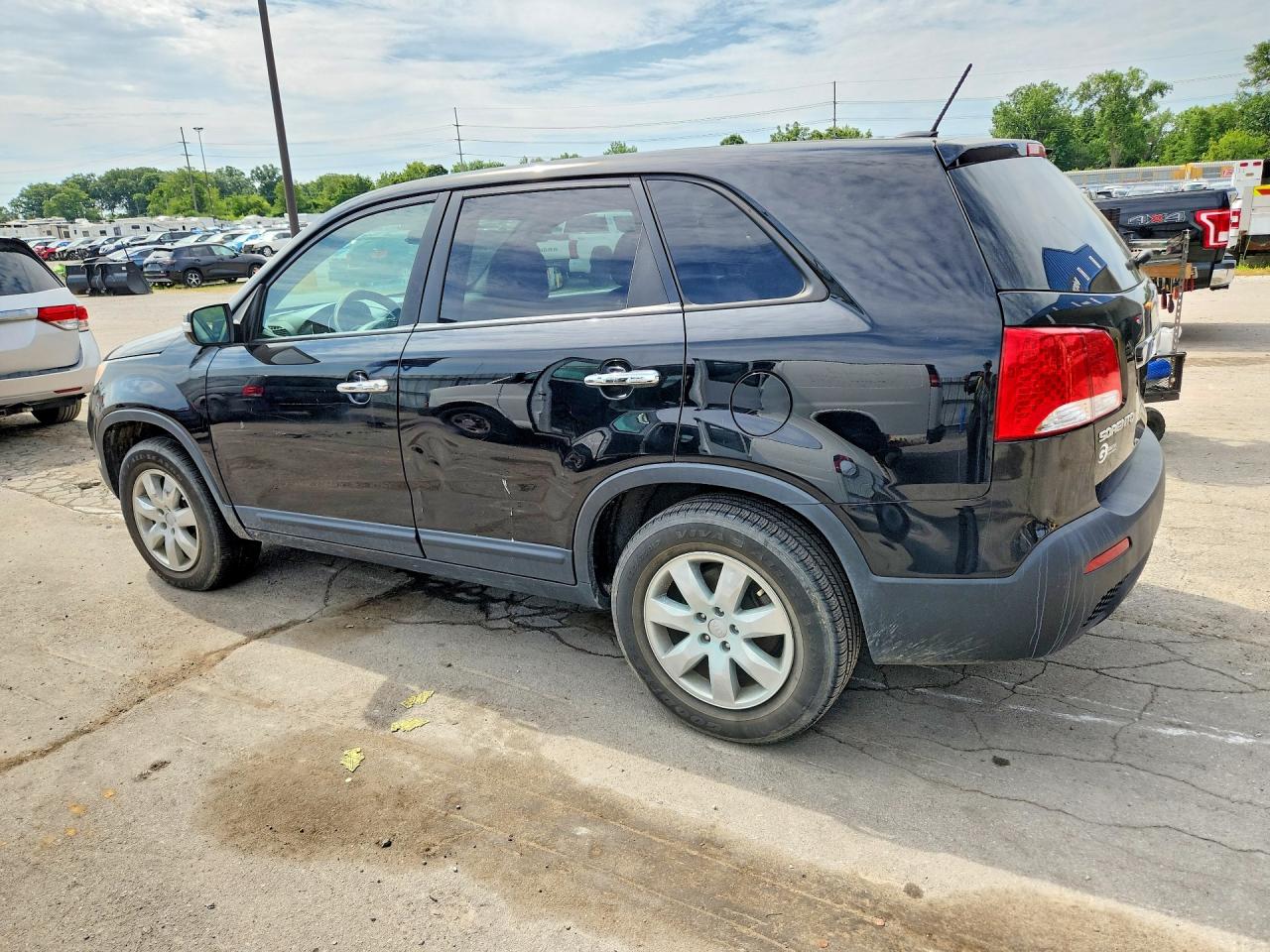 2012 Kia Sorento Lx Black vin: 5XYKT3A19CG261053