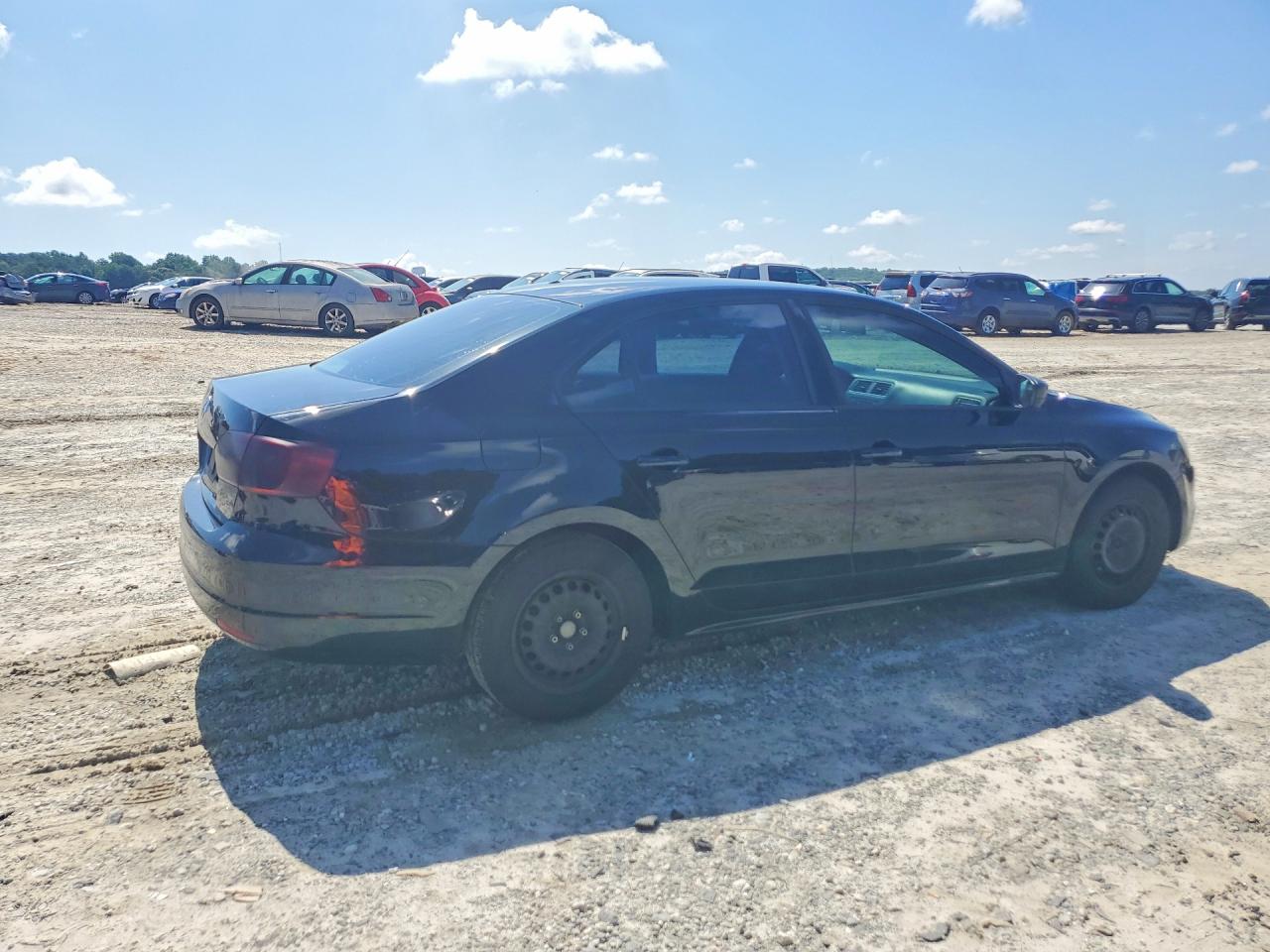 2014 Volkswagen Jetta Base Black vin: 3VW1K7AJ2EM368521