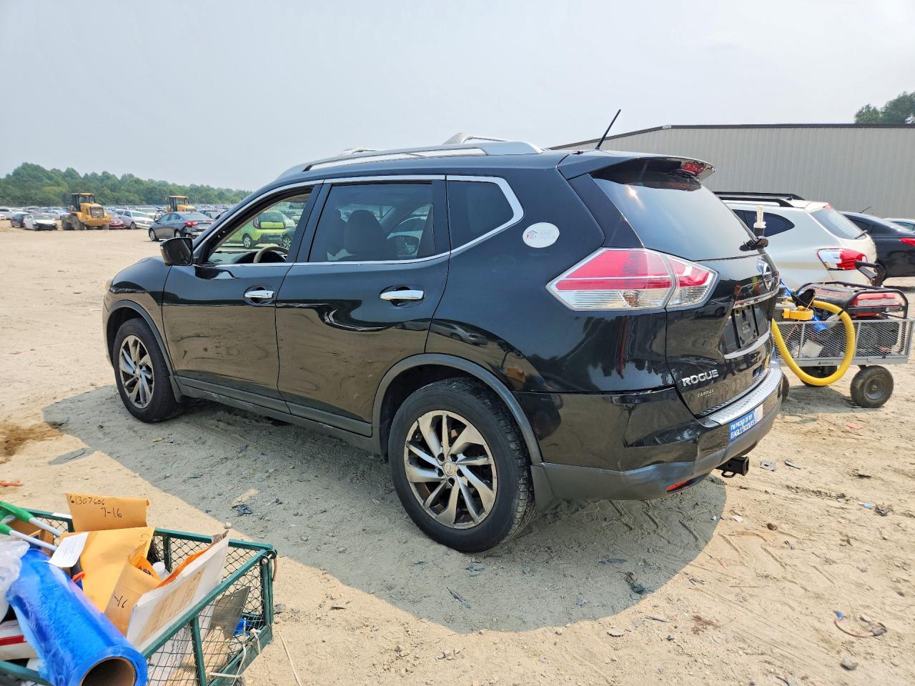 2014 Nissan Rogue Sl Black vin: 5N1AT2MV1EC794876