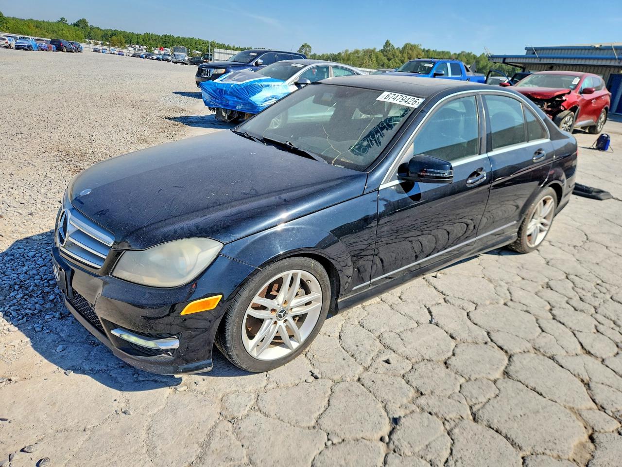 2013 Mercedes-benz C 300 4matic Black vin: WDDGF8AB2DA766992