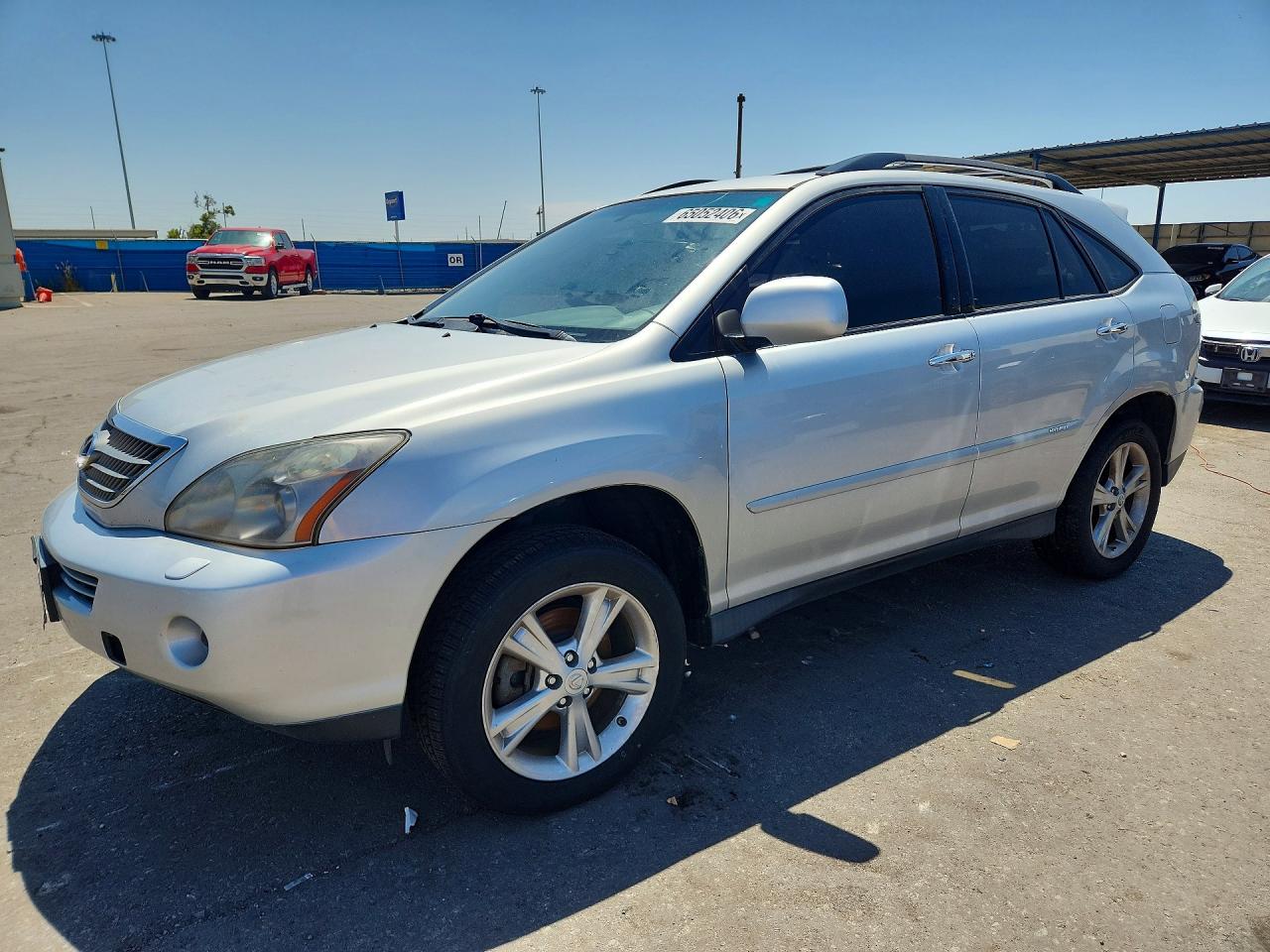 2008 Lexus Rx 400h Silver vin: JTJHW31U582043346