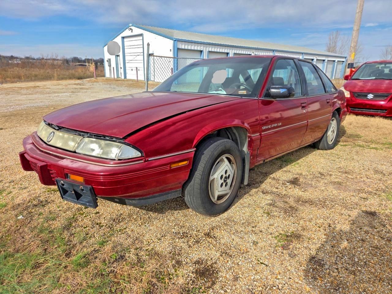 1993 Pontiac Grand Prix Le Red vin: 1G2WH54T4PF205840