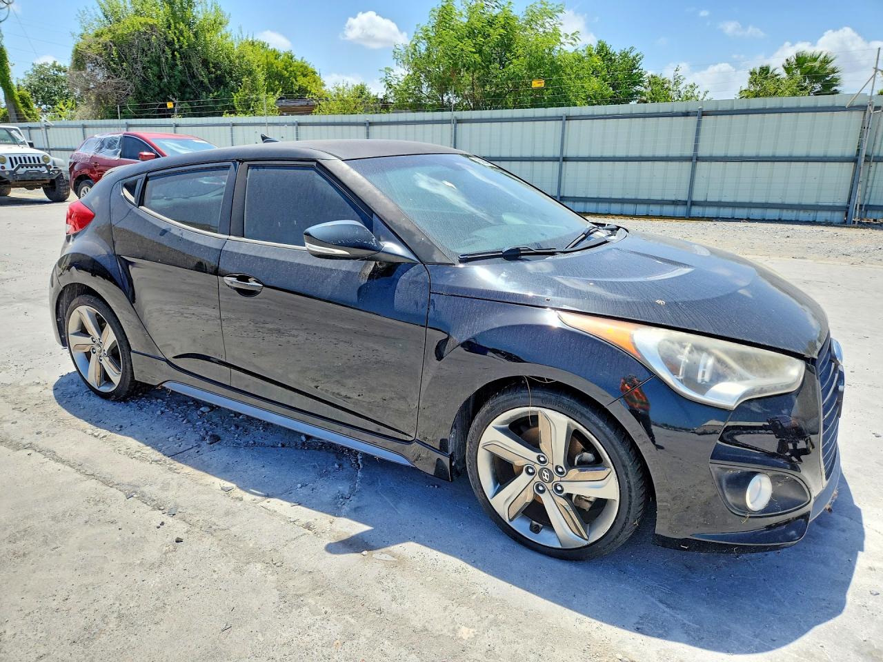 2013 Hyundai Veloster Turbo Black vin: KMHTC6AE2DU102573