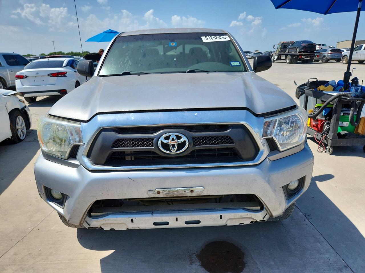 2015 Toyota Tacoma Double Cab Prerunner Silver vin: 5TFJU4GN5FX065444