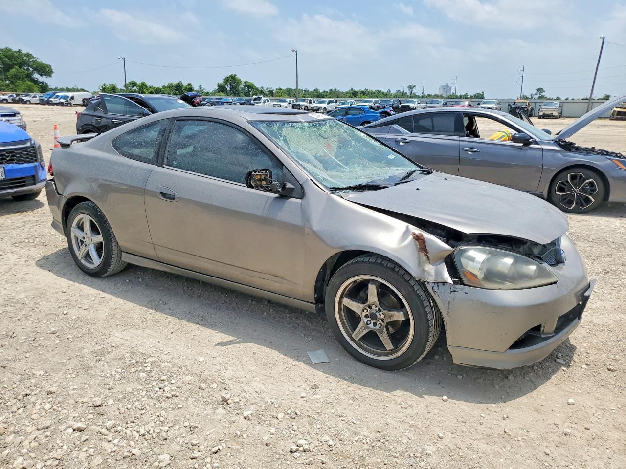 2005 Acura Rsx Silver vin: JH4DC54805S006297