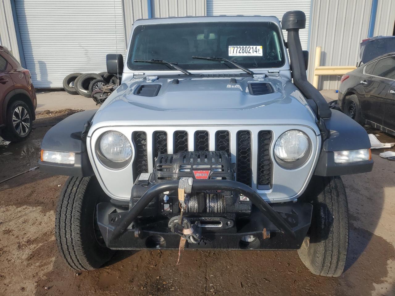2023 Jeep Gladiator Rubicon Silver vin: 1C6JJTBM2PL587711