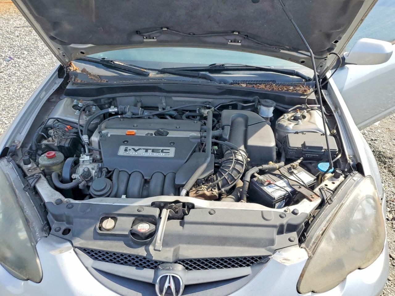 2004 Acura Rsx Silver vin: JH4DC54804S019162