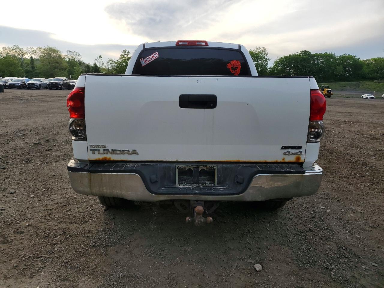 2008 Toyota Tundra Sr5 Белый vin: 5TBDV54188S500492