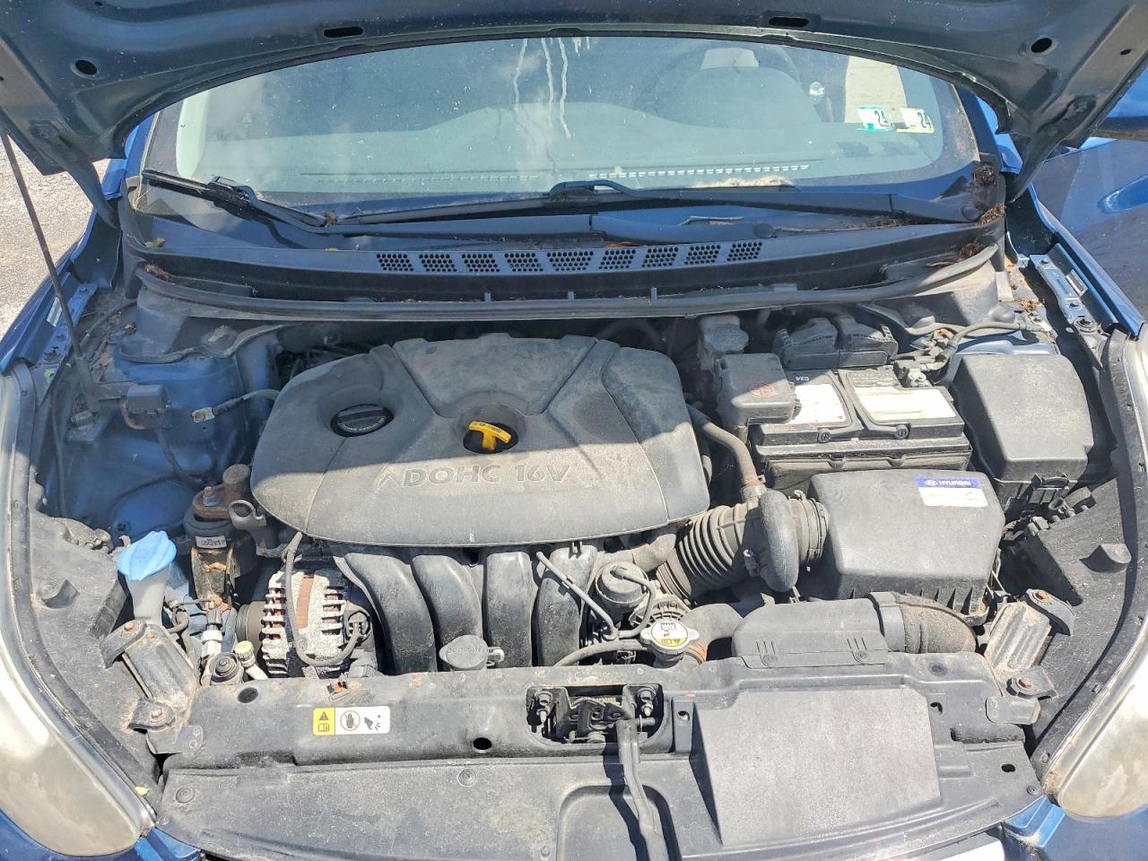 2015 Hyundai Elantra Se Синий vin: KMHDH4AE8FU280839