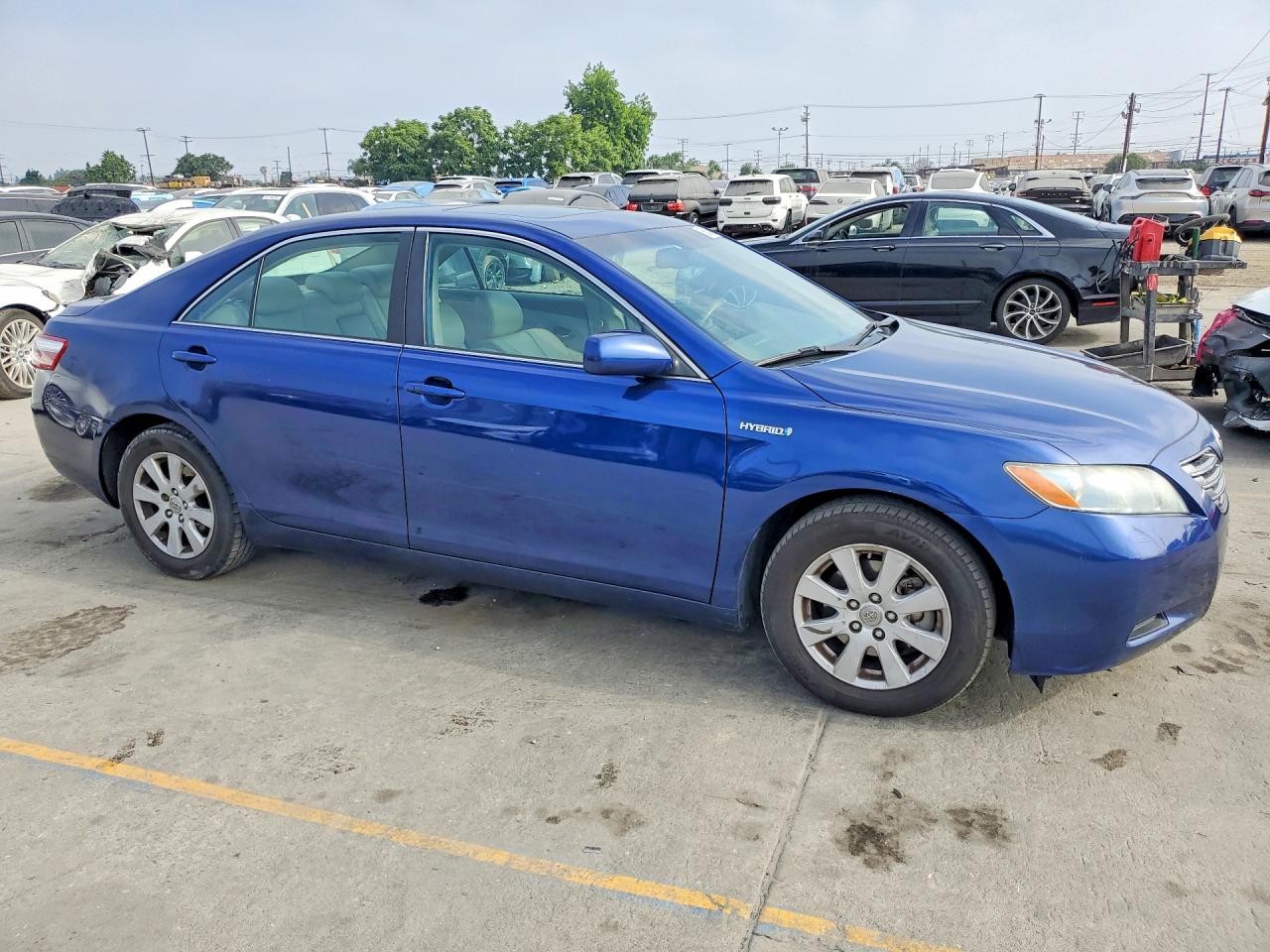2007 Toyota Camry Hybrid Blue vin: 4T1BB46K27U026973