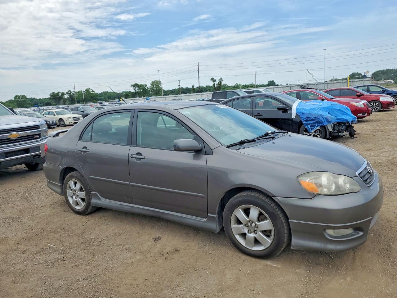 2008 Toyota Corolla S Серый vin: 1NXBR32E18Z988494