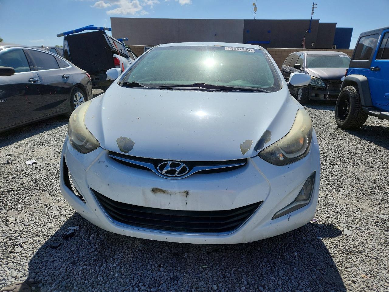 2015 Hyundai Elantra Se White vin: 5NPDH4AE7FH600750