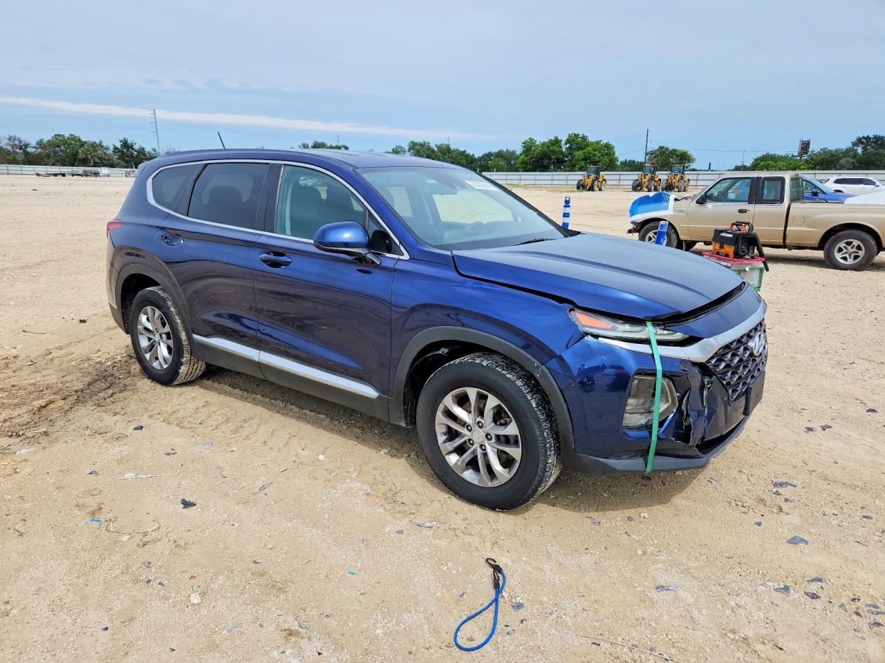 2019 Hyundai Santa Fe Se Blue vin: 5NMS23AD3KH012328